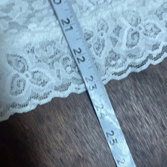 Y2K Chemise Tank Top Size Large‎ Fairy Bridal Coquette Babydoll Lingerie Lace - Picture 10 of 13